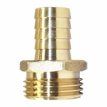 INTERSTATE PNEUMATICS 3/4 Inch GHT Male x 5/8 Inch Barb Hose Fitting FGM310